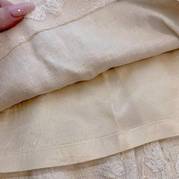 Vintage 90’s Tina Hagen | cream Lace Pencil Mini Skirt small - Picture 4 of 9